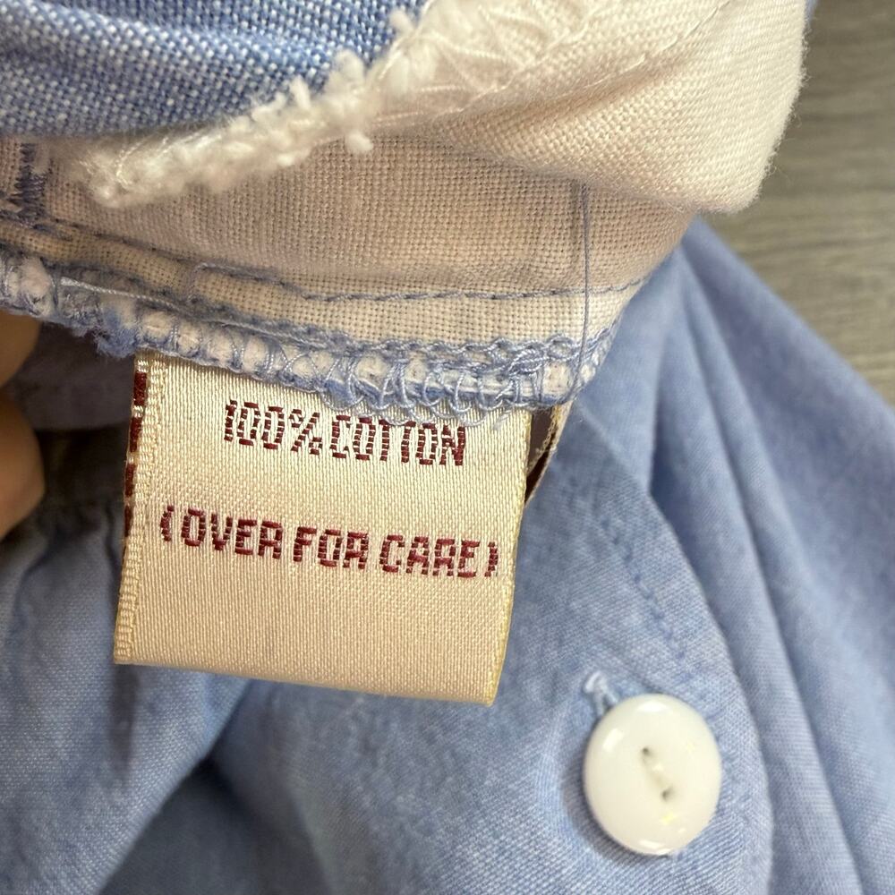 Vtg Susan Bristol Chambray Jumper Dress Size 6 Full Button Cottagecore Country - Picture 8 of 13